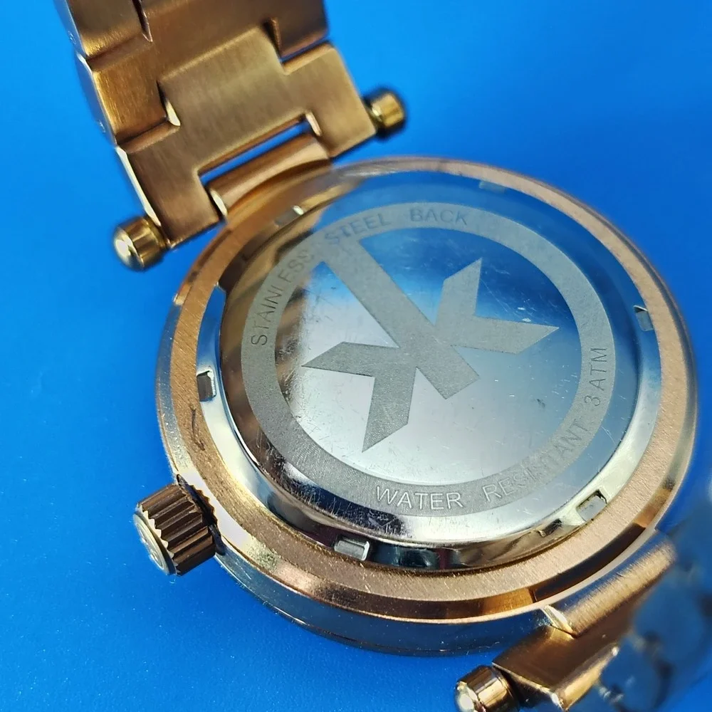 Kiki‎ New York Rose Gold 40mm Women's Quartz Watch Stainless Steel Bracelet